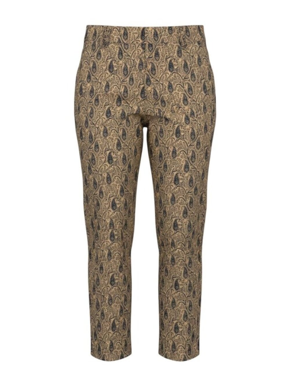 Chico's Womens Brown/Black Paisley Print Slim Fit Ankle Pants Size 4R